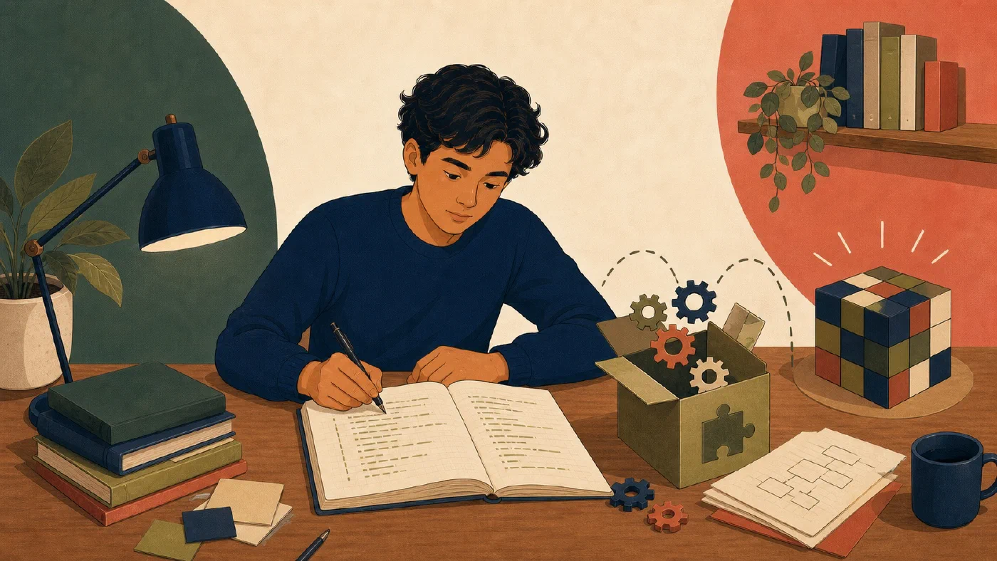 A student-centered editorial illustration representing Source Files and Generated Files Are Not the Same.